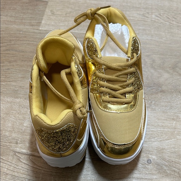 Gold and Yellow Sneakers - Picture 7 of 9